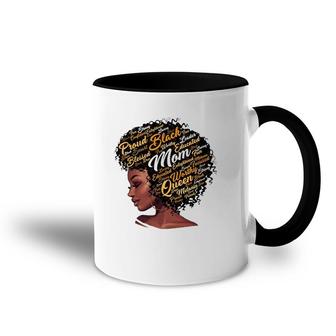 Happy Mother’S Day Black Mom Queen Afro African Woman Accent Mug | Mazezy