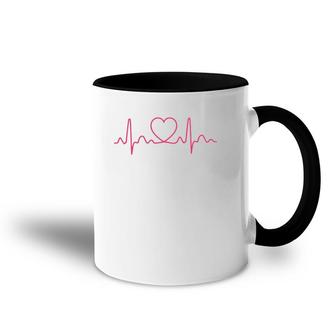 Heartbeat Ekg Doctor Nurse Medical Accent Mug | Mazezy