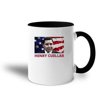 Henry Cuellar American Flag Accent Mug | Mazezy