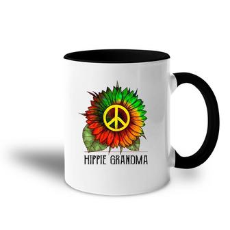 Hippie Grandma Sunflower Gift For Mother's Day Accent Mug | Mazezy