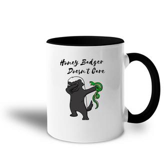 Honey Badger Doesn't Care Funny Dabbing Animals Accent Mug | Mazezy