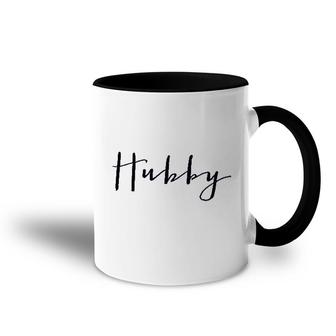 Hubby Wifey Just Married Couples Husband And Wife Wedding Gift Accent Mug - Seseable