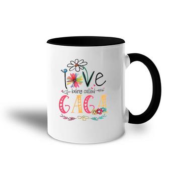 I Love Being Called Gaga Sunflower Mother's Day Accent Mug | Mazezy