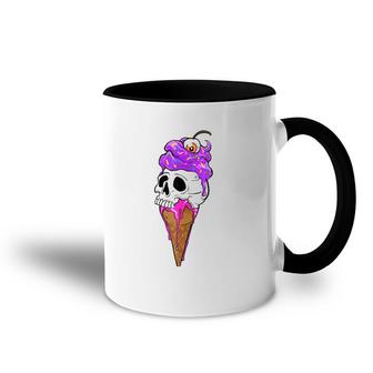 Ice Cream Skull I Summer Goth Accent Mug | Mazezy