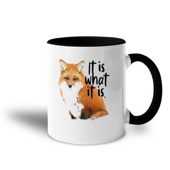 'It Is What It Is' Fox Accent Mug | Mazezy