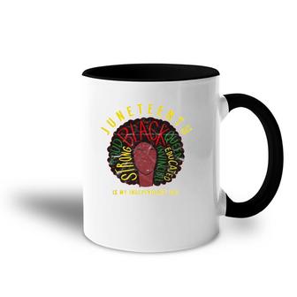Juneteenth Women's Black Pride Independence Day Melanin Accent Mug | Mazezy
