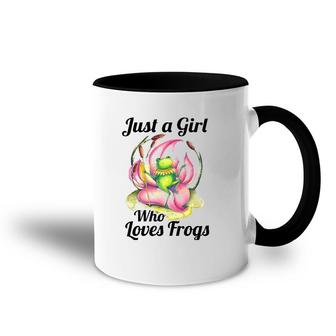 Just A Girl Who Loves Frogs Women And Moms Cute Gift Accent Mug | Mazezy UK