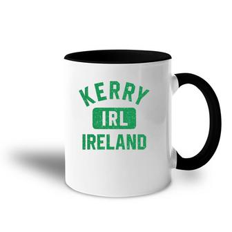Kerry Ireland Irl Gym Style Distressed Green Print Accent Mug | Mazezy