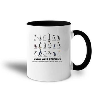 Know Your World Penguin Celebrate World Penguin Day April 25 Ver2 Accent Mug | Mazezy
