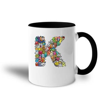 Letter K Alphabet K Name Initial Monogrammed S Accent Mug | Mazezy