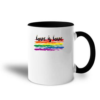Love Is Love Gay Pride Parade 2021 Ver2 Accent Mug | Mazezy
