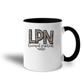 Lpn Licensed Practical Nurse Cute Nurse Accent Mug | Mazezy