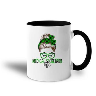 Lucky Medical Secretary St Patricks Day Irish Shamrock Accent Mug | Mazezy