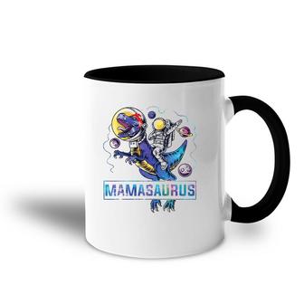 Mamasaurus The Astronaut Drivesrex Dinosaurs Mama Saurus Accent Mug | Mazezy CA