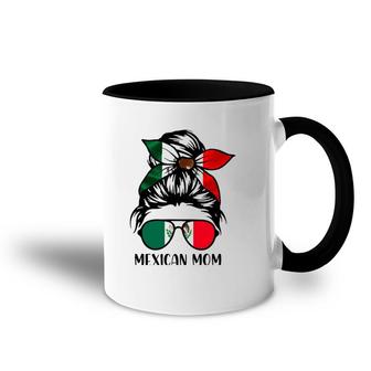 Mexican Mom Bandana Mexico Flag Funny Mother's Day Accent Mug | Mazezy