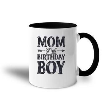 Mom Of The Birthday Boy Funny Mother Mama Moms Women Gifts Accent Mug | Mazezy