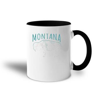 Montana Bison States Of Montana Accent Mug | Mazezy