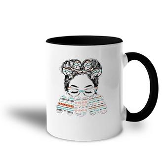 Mum Messy Hair For Moms On Mother's Day Accent Mug | Mazezy