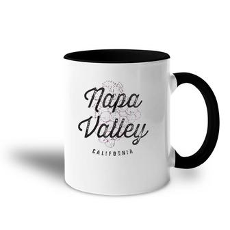 Napa Valley California Wine Country Vintage Tee Zip Accent Mug | Mazezy