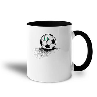 Nigeria Soccer Ball Flag - Nigerian Football Jersey Accent Mug | Mazezy