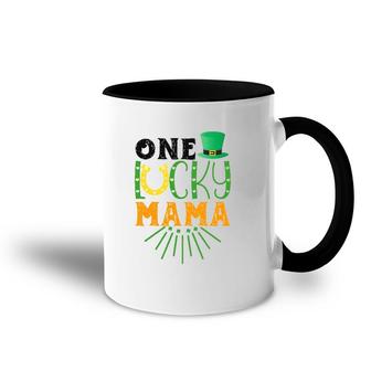 One Lucky Mama Gift St Patrick's Day Accent Mug | Mazezy