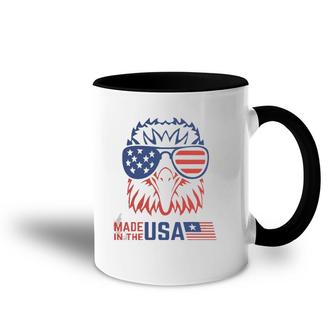 Patriotic Eagle Pride Merica America American Flag Accent Mug | Mazezy