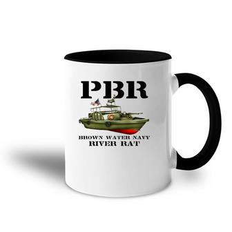 Pbr Brown Water Navy Accent Mug | Mazezy