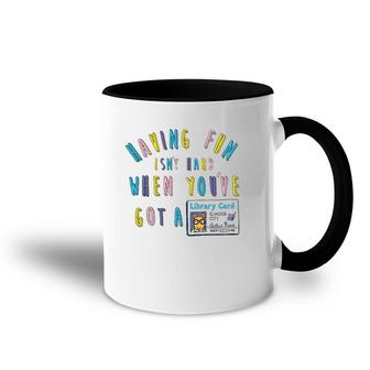 Pbs's Arthur Library Card Men's And Women's Accent Mug | Mazezy