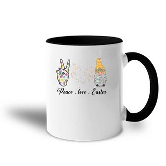 Peace Love Easter Bunny Leopard Graphic Easter Day Women Accent Mug | Mazezy