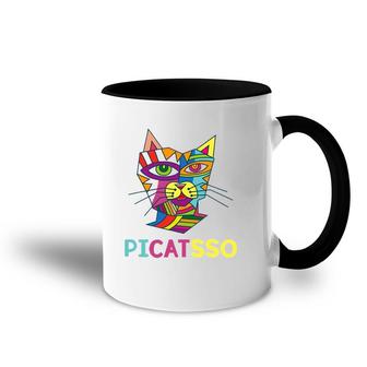 Picatsso Art Kitty Art Teacher Students Gift Accent Mug | Mazezy