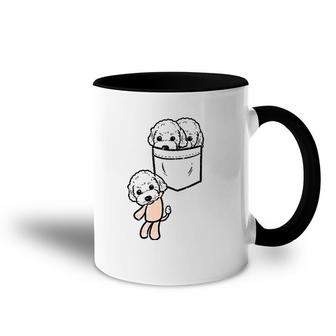 Poodles In Your Pocket Cute Animal Pet Dog Lover Owner Gift Accent Mug | Mazezy