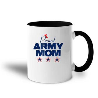 Proud Army Mom Red White And Blue Accent Mug | Mazezy