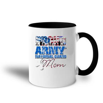 Proud Army National Guard Mom Usa Flag Mothers Day Accent Mug | Mazezy