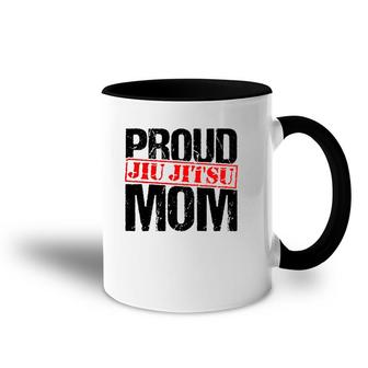 Proud Jiu Jitsu Mom Accent Mug | Mazezy