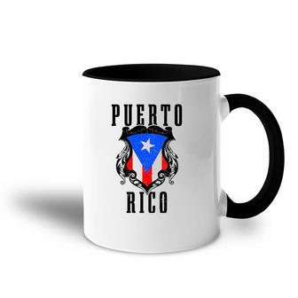 Puerto Rico Vintage Puerto Rican Flag Pride Puerto Rico Accent Mug | Mazezy