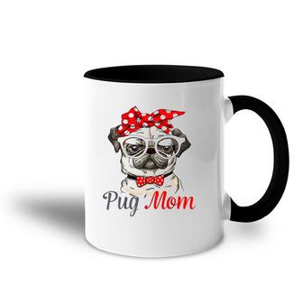 Pug Mom Mother's Day Funny Pug Mother's Day Accent Mug | Mazezy