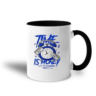 Racer Blue 5S Tee To Match Time Is Money Shoes 5 Racer Blue Accent Mug | Mazezy
