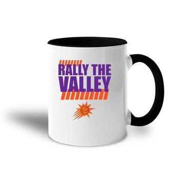 Rally In The Phx Valley Phx Az Basketball Accent Mug | Mazezy