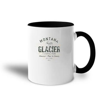 Retro Style Vintage Glacier National Park Accent Mug | Mazezy