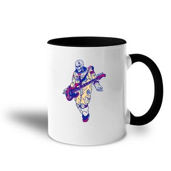 Rock & Roll Skeleton Guitar Astronaut Music Lover Gift Accent Mug | Mazezy
