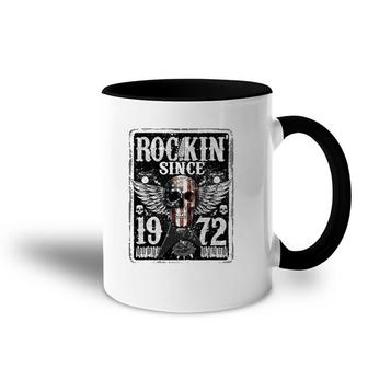 Rockin Since 1972 50 Years Old 50Th Birthday Classic Accent Mug | Mazezy