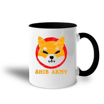 Shib Army Shiba Inu Token Design Shibarmy Cryptocurrency Accent Mug | Mazezy