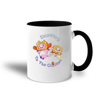 Skipping To The Chicken Lanky Art Box Accent Mug | Mazezy