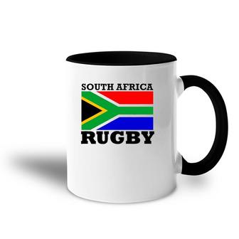 South African Rugby Springbok Bokke Tee Accent Mug | Mazezy