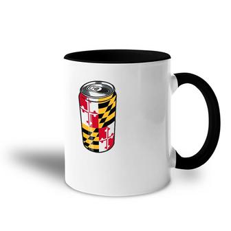 State Of Maryland Flag Beer Can Drinking Tee Md Accent Mug | Mazezy