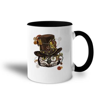 Steampunk Owl Steampunk Owl Lovers Accent Mug | Mazezy