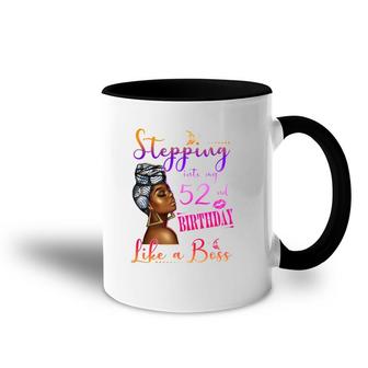 Stepping Into My 52Nd Birthday Born In 1970 52Nd Birthday Accent Mug | Mazezy