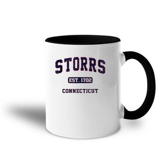 Storrs Connecticut Ct Vintage Athletic Style Gift Accent Mug | Mazezy