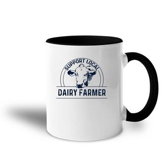 Support Local Dairy Farmer Accent Mug | Mazezy