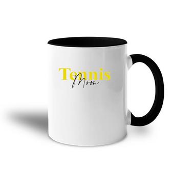 Tennis Mom Player Mother's Day Accent Mug | Mazezy